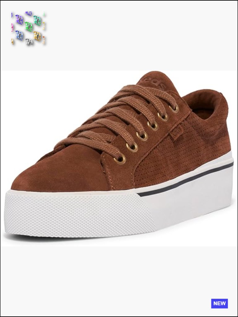 Lace Up Suede Chunky Platform Sneakers Cushioned Lightweight Fashion